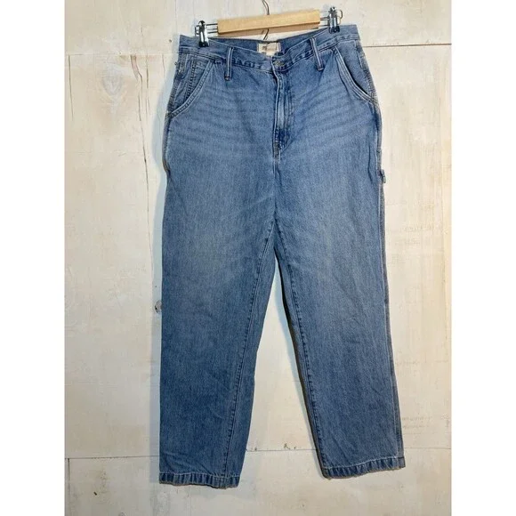 Madewell Women’s‎ Carpenter Jeans Utility Baggy Perfect Vintage High Waist Sz 30 - Picture 4 of 7